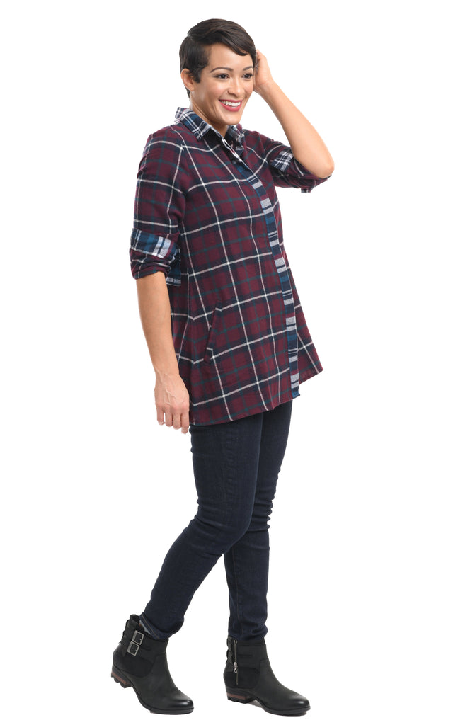 Dorothy in Multi-Plaid Flannel Size X-Small