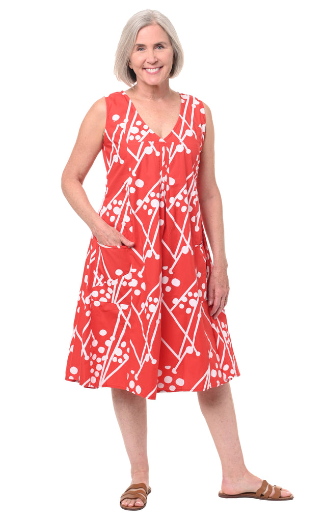 Poppie Dress in Hibiscus Connection