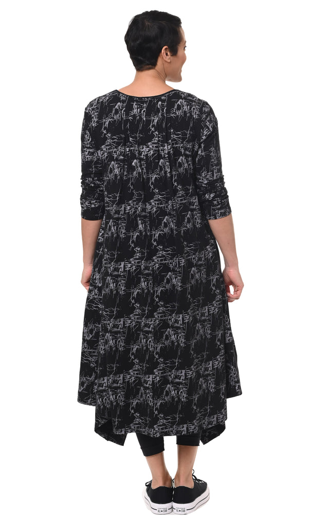 Lexi Dress in Black Etching