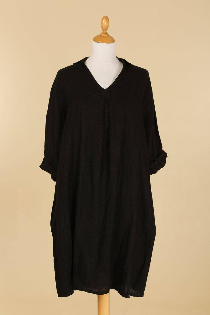 Made In Italy Colette Izabella Dress 100% linen