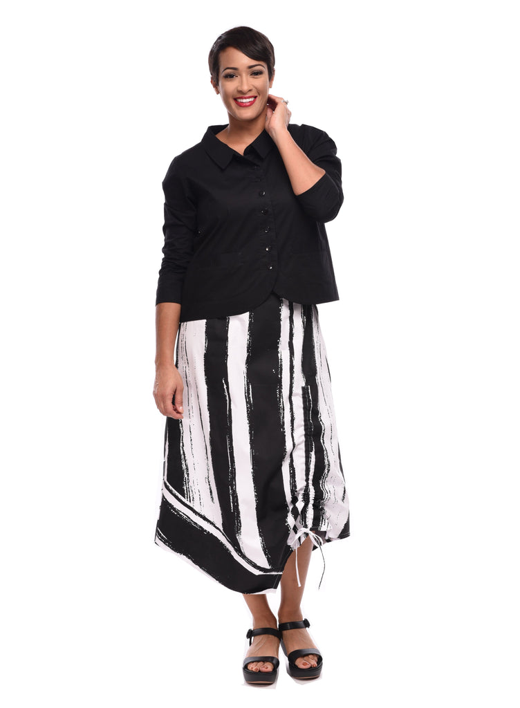 Ainsley Skirt in Taper Stripe