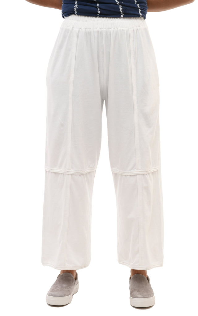 Laila Lounge Pant in Cream Cotton
