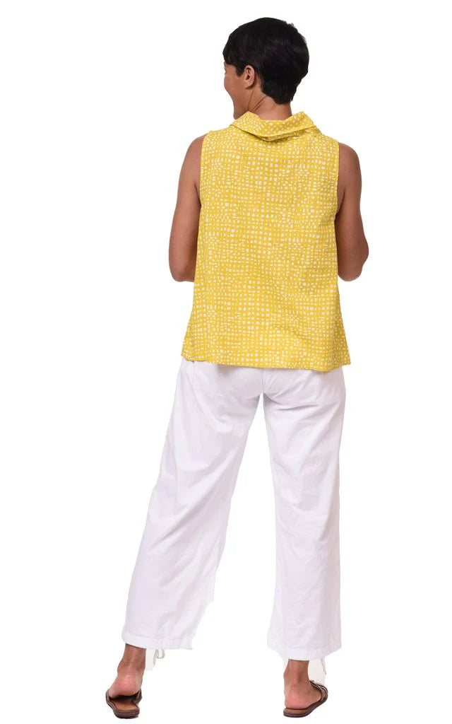 Leilani Womens Sleeveless Top in Goldfish