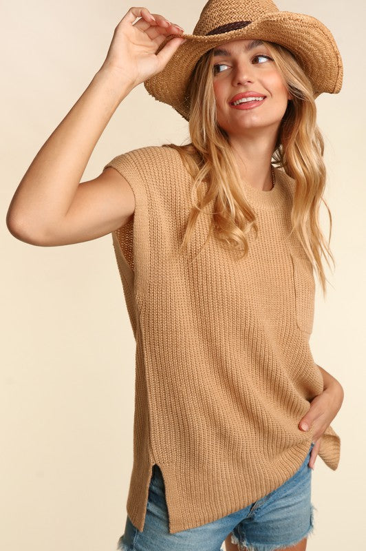 Haptics Plus Size Dolman Oversized Pocket Womens Sweater 3Colors