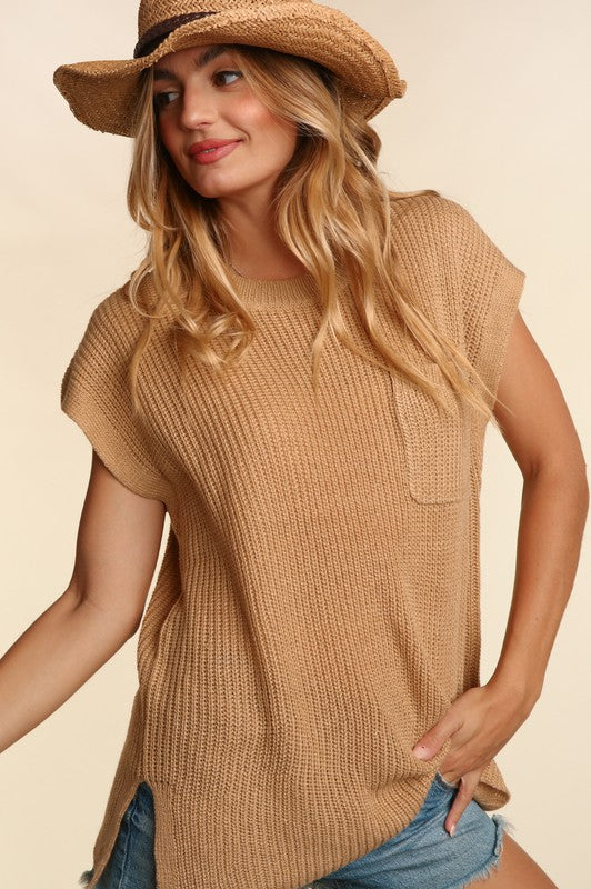 Haptics Plus Size Dolman Oversized Pocket Womens Sweater 3Colors