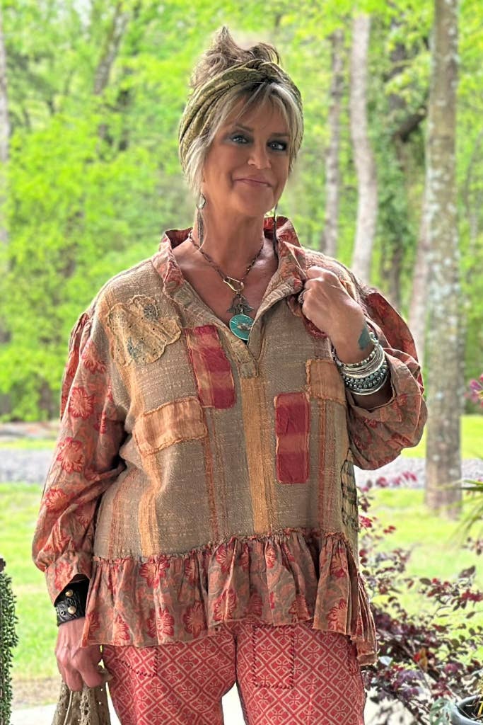 Jaded Gypsy Early Bloom Top Womens Blouse