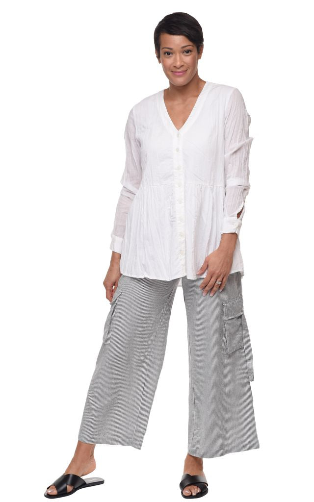 Rosalinda Womens Long Sleeve Top in White