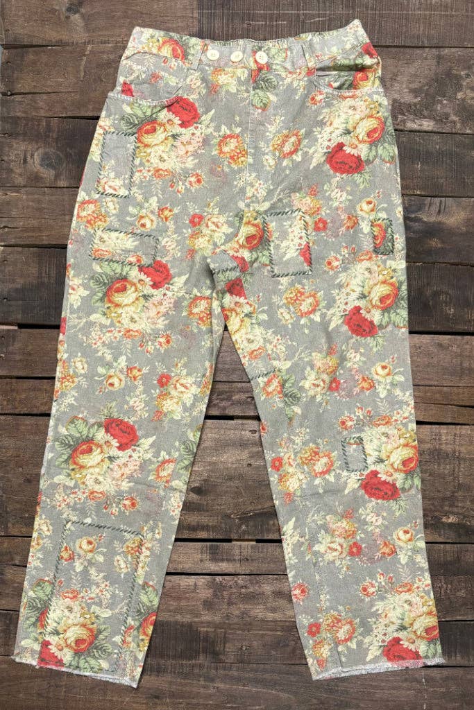 Jaded Gypsy Traveler Pants Womens Pants in Floral Meadow