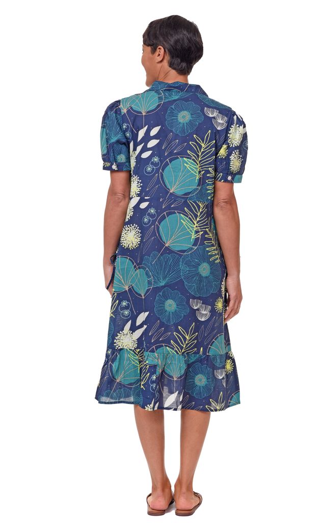 Marion Short Sleeve Cotton Dress in Portland