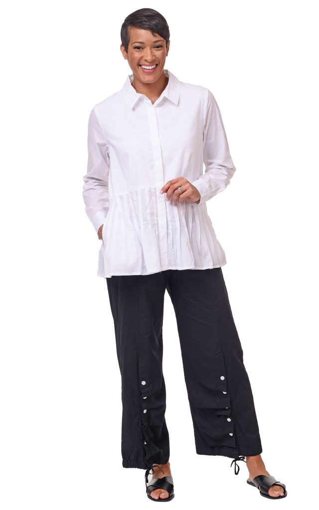 Gala Womens Long Sleeve Blouse in White