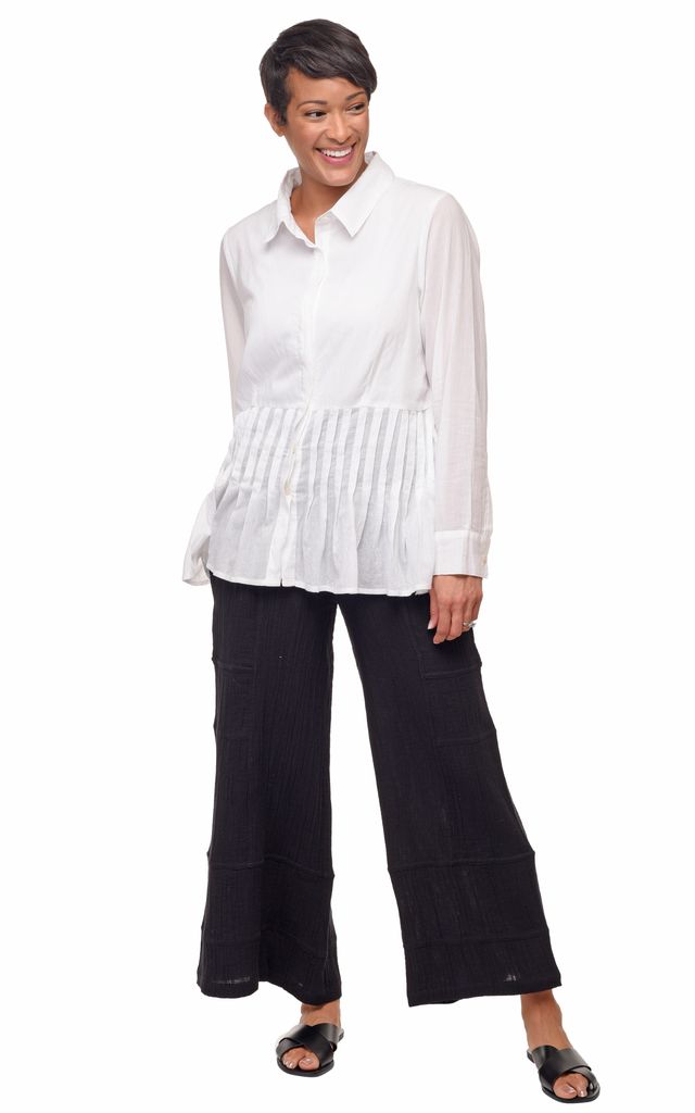 Gala Womens Long Sleeve Blouse in White