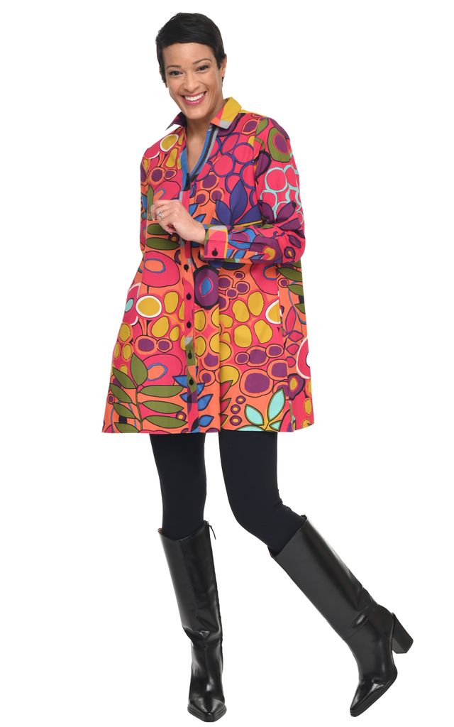 Tulip Clothing Rachel Womens Blouse in Galapagos