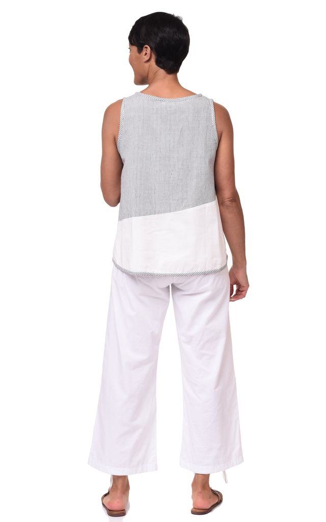 Benson Womens Color Block Tank in Ticking Stripe