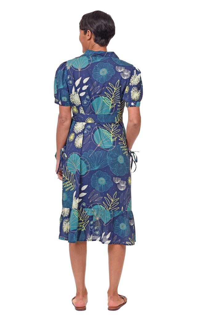 Marion Short Sleeve Cotton Dress in Portland