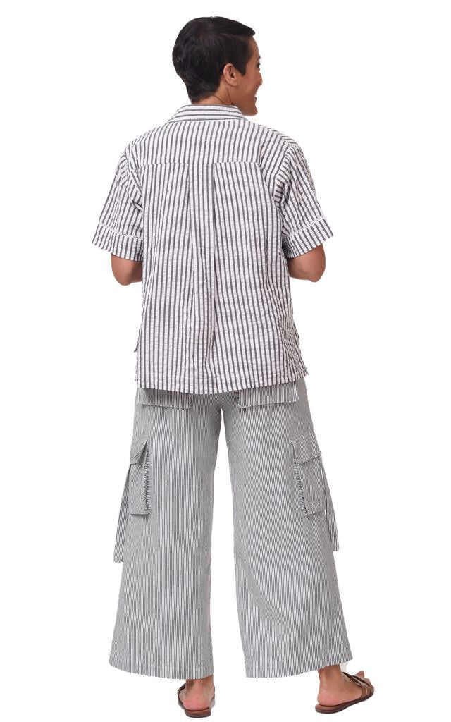 Marni Womens Camp Shirt in Murphy Stripe