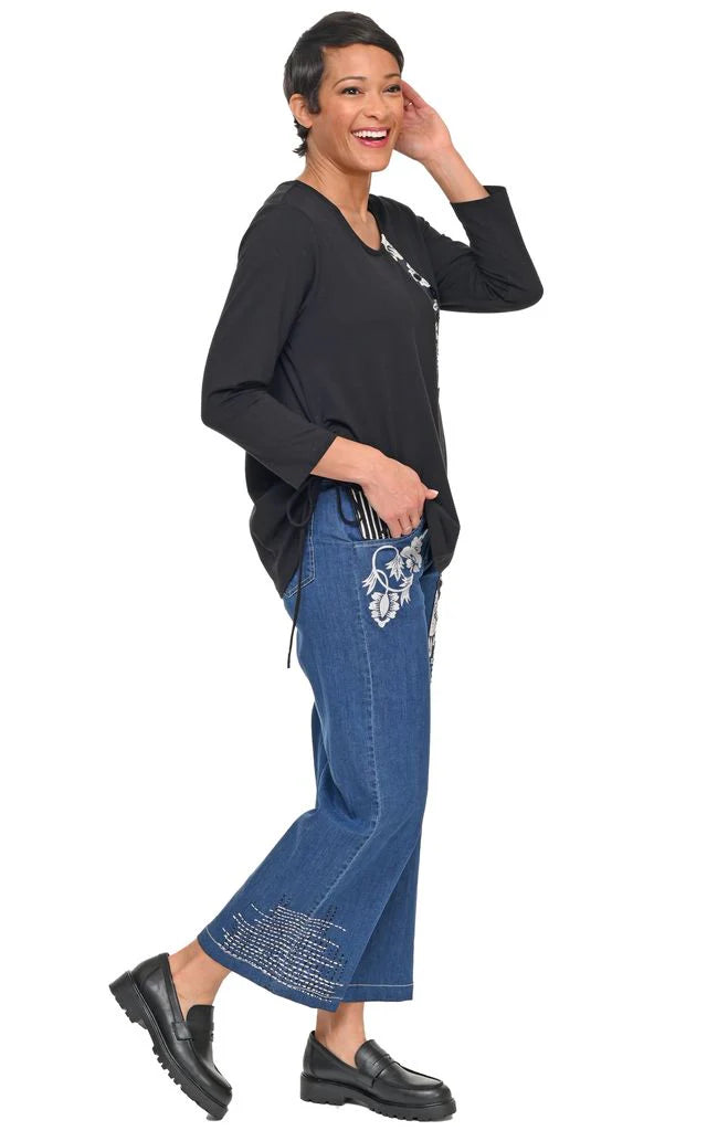 Tulip Clothing Rico Womens Top in Black