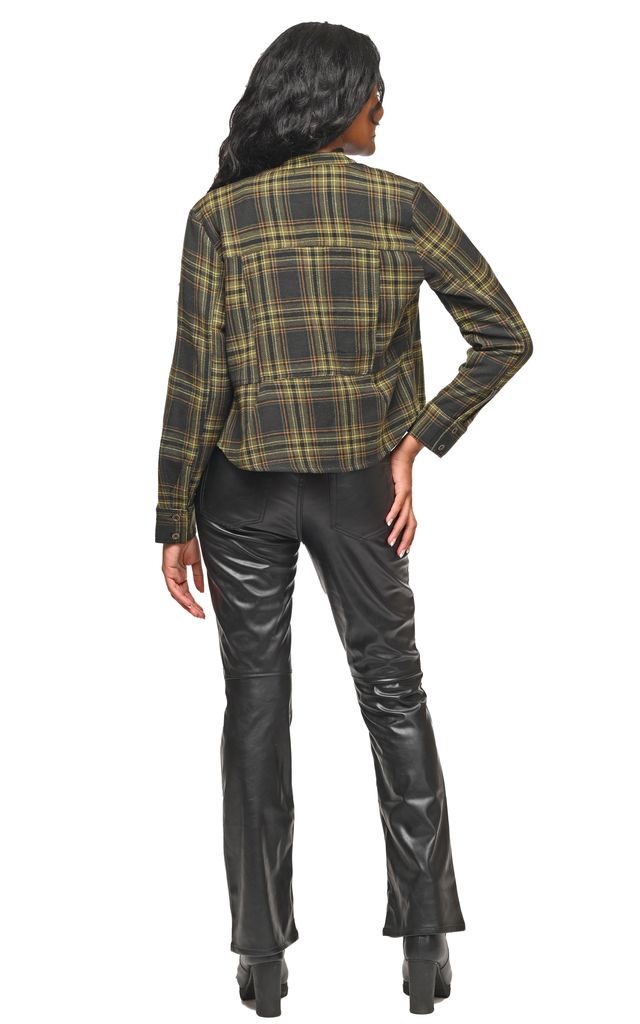 Tulip Clothing Jewel Womens Flannel Jacket in Prague