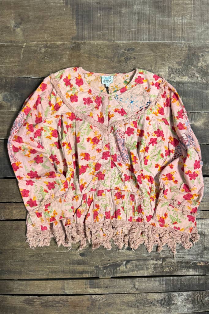 Jaded Gypsy Strawberry Fields Womens Jacket Top