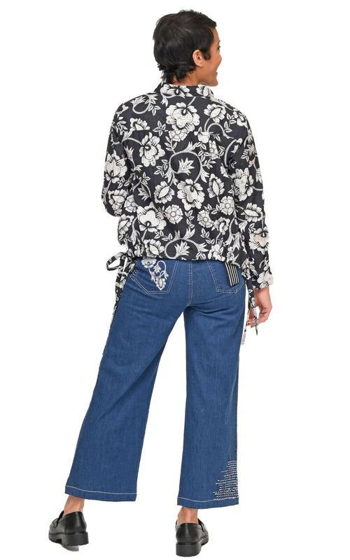 Tulip Clothing Sardinia Womens Blouse in Harvest Floral