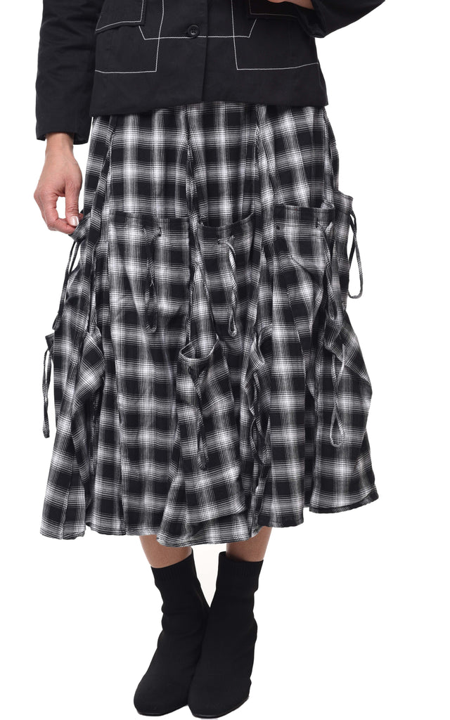 Alexus Womens Skirt in Blake Plaid