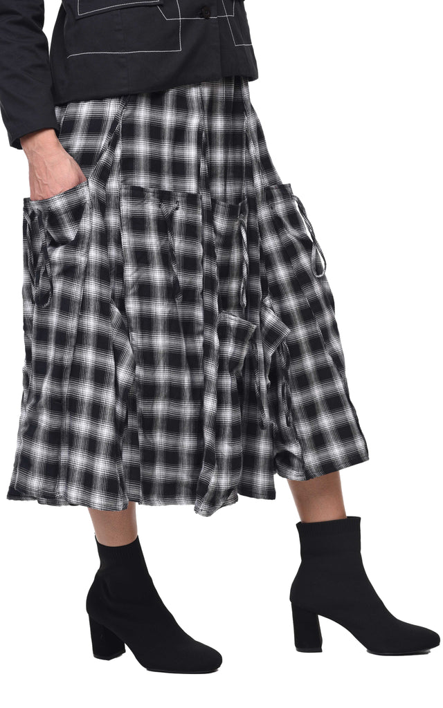 Alexus Womens Skirt in Blake Plaid