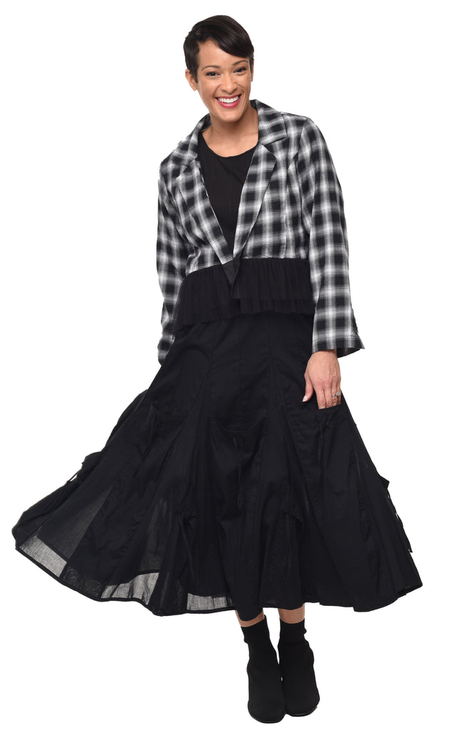 Alexus Womens Skirt in Black