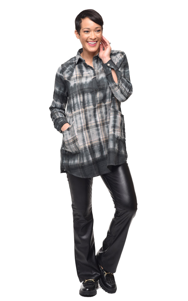 Brenda Womens Flannel Top in Newbridge