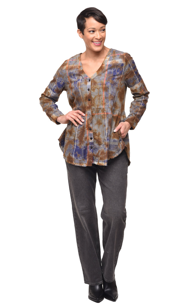 Rosalinda Flannel Womens Top in Milton