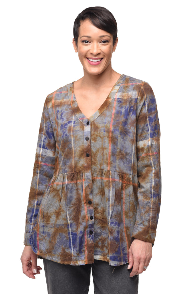 Rosalinda Flannel Womens Top in Milton