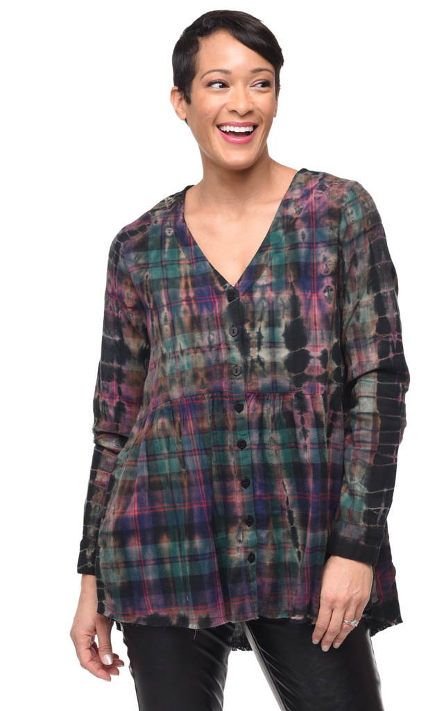 Rosalinda Womens Flannel Top in Peterhead XXL