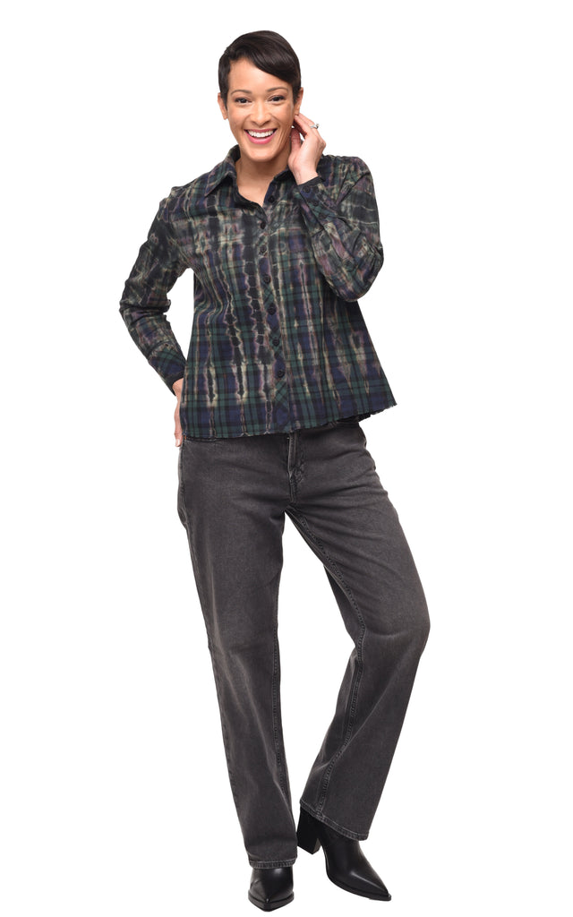 Zhuri Womens Flannel Shirt in Kinross