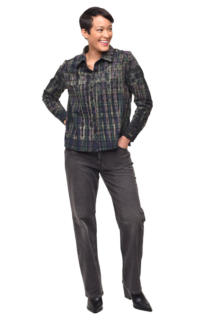 Zhuri Womens Flannel Shirt in Kinross