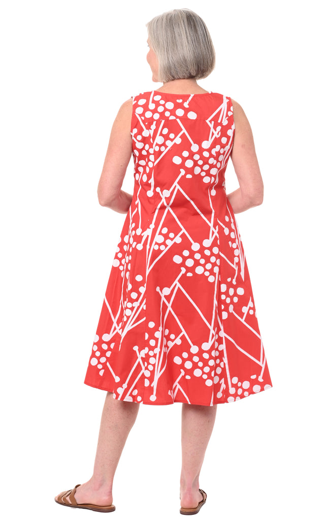 Poppie Womens Dress in Hibiscus Connection