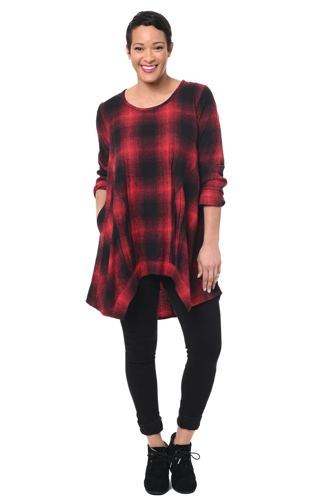 Lainey Womens Tunic in Plymouth Flannel