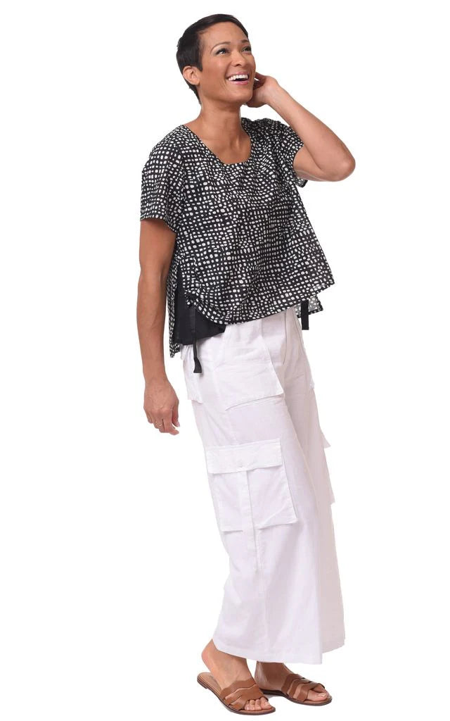 Calista Cargo Pant Womens Pants in White