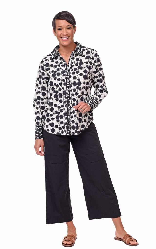 Gretchen Womens Button Down Shirt in Banyan