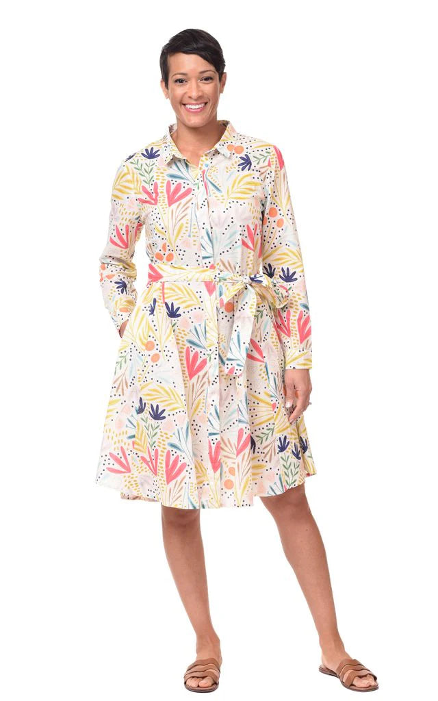 Perrin Womens Lightweight Cotton Dress in Whimsy
