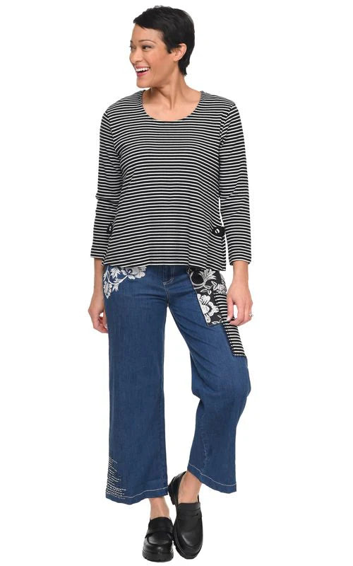 Tulip Clothing Hugo Womens Top in Bistro Noir