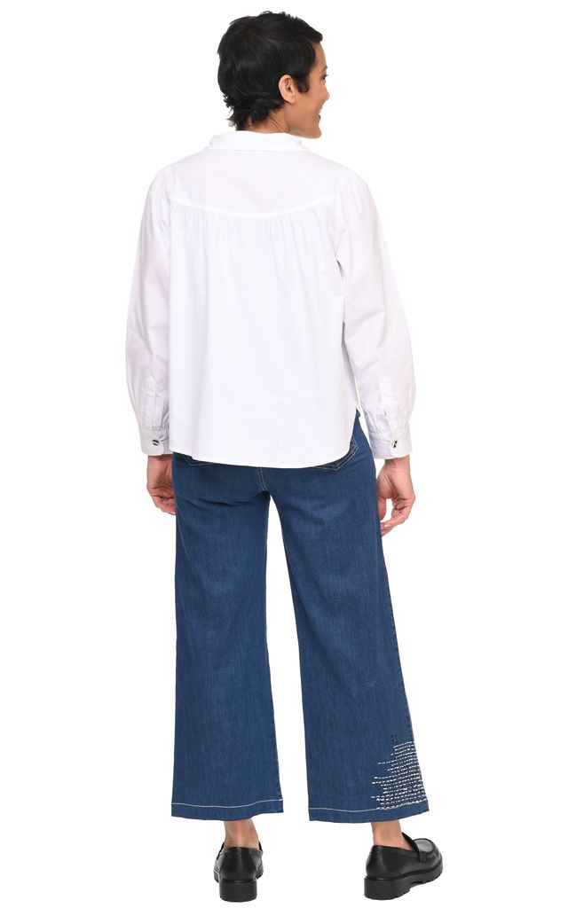 Tulip Clothing Sadie Womens Blouse in White