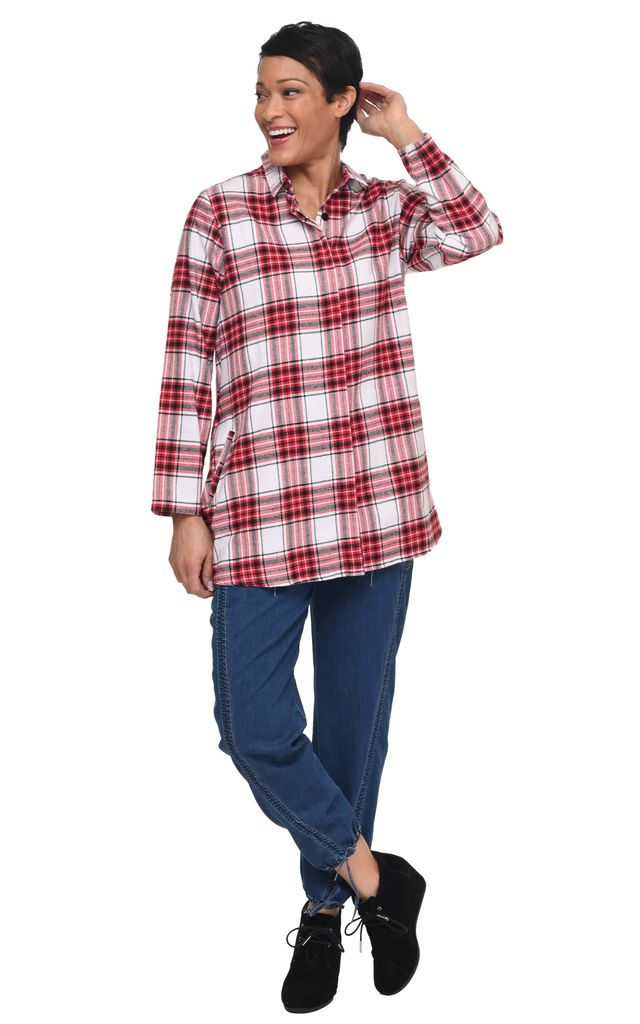 Tulip Clothing Logan Womens Flannel Shirt in Perth
