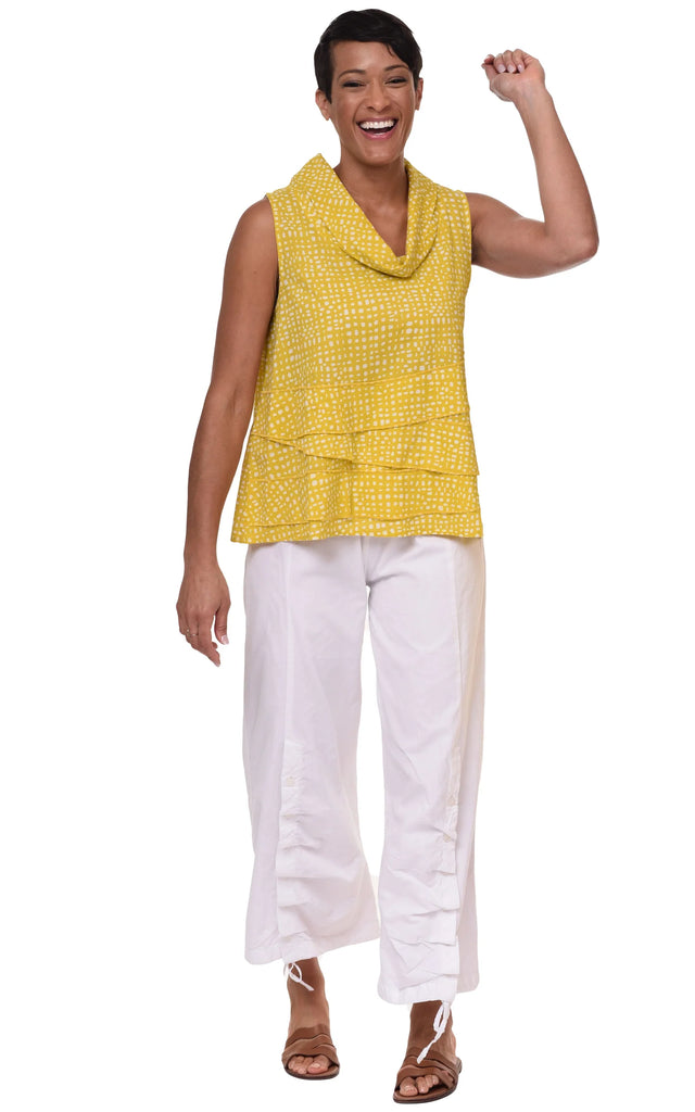 Leilani Womens Sleeveless Top in Goldfish