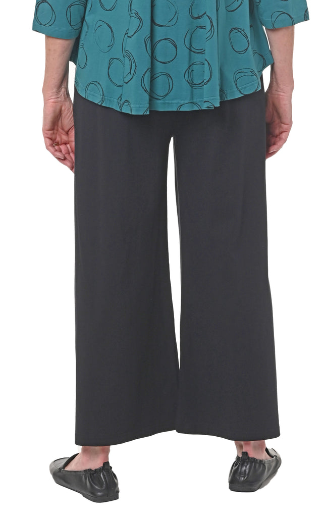 Palazzo Pant in Knit Black