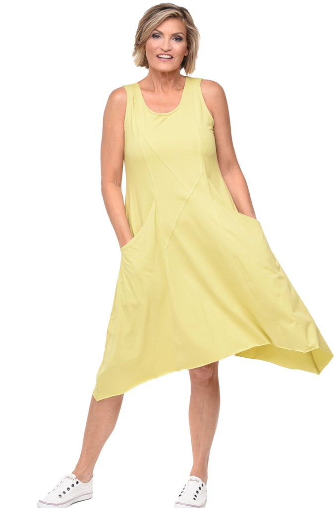 Emmy Womens Dress in Lime