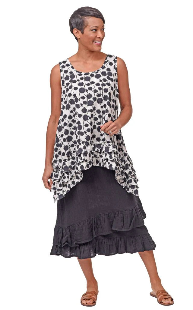 Lily Womens Sleeveless Tunic in Banyan
