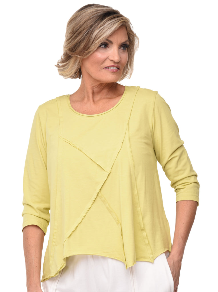 Lindsay Womens Top in Lime