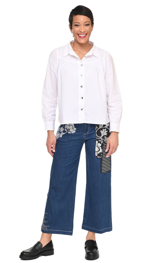 Tulip Clothing Sadie Womens Blouse in White