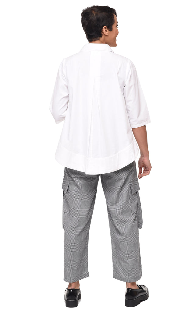 Alice Womens Shirt in White Solid