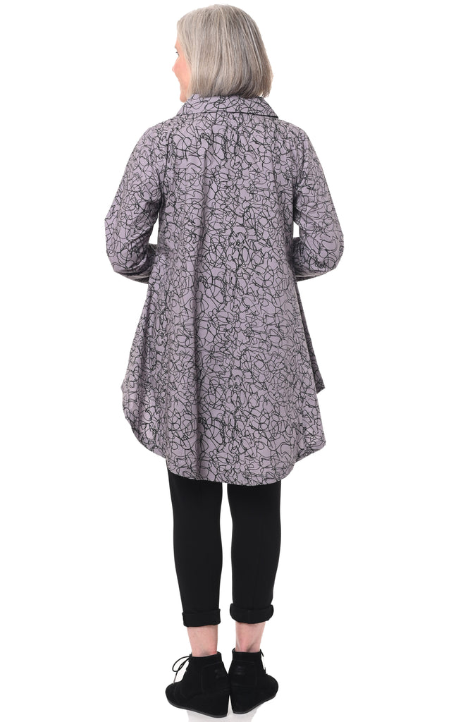 Edna Womens Tunic in Canyon Squiggle