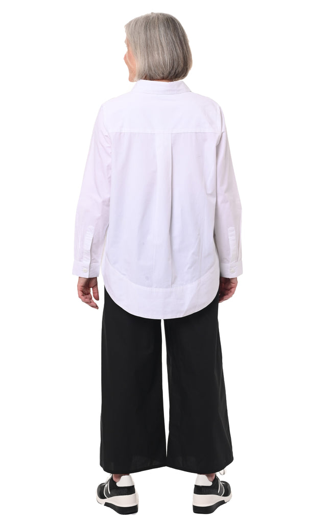 Farrah Womens Blouse in White Galaxy