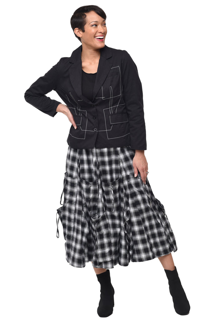 Alexus Womens Skirt in Blake Plaid